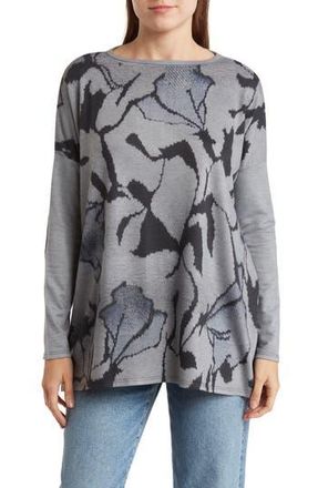 Go Couture Asymmetric Tunic in Black Print 1 at Nordstrom Rack, Size X-Large