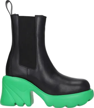 Bottega Veneta Stivaletti Donna Pelle Nero/Parrocchetto