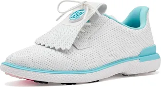 G/Fore Gallivan2r Perforated Kiltie Golf Shoes Womens Golf Shoes Snow/Cenote : 10.5 M, Synthetic