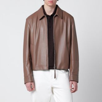 Loewe Reversible taupe leather jacket