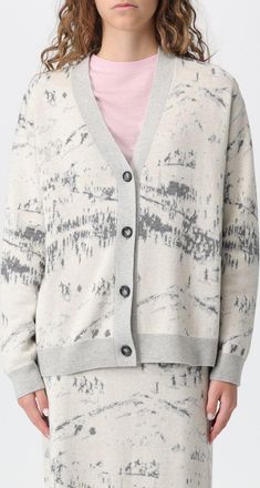 Ballantyne Cardigan in lana e cotone a fantasia Ballantyne