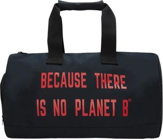 Ecoalf Navy Blauwe Sport Duffel Tas - Heren - Weekendtassen - Blauw - ONE Size - Polyester - Tassen