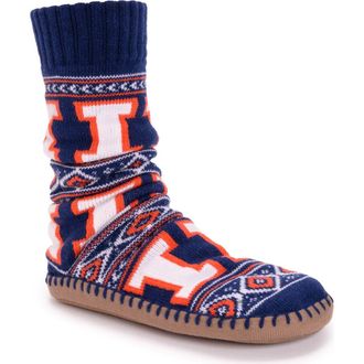 Muk Luks Gameday Slipper Socks in Illinois at Nordstrom, Size Medium