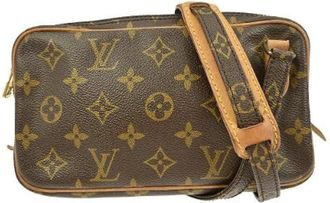 Louis Vuitton Pre-owned Cross Body Bags, female, Brown, Size: ONE SIZE Pre-owned Canvas Crossbody Bag