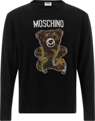 Moschino Black Crew Neck Sweater