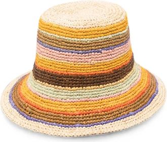 Zimmermann Raffia Bucket Hat - female - Zimmermann - Accessories - Multicolor - S/M - Accessories