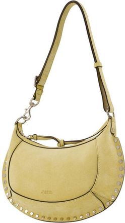 Isabel Marant Womens Oskan Moon Shoulder Bag Yellow Lambskin
