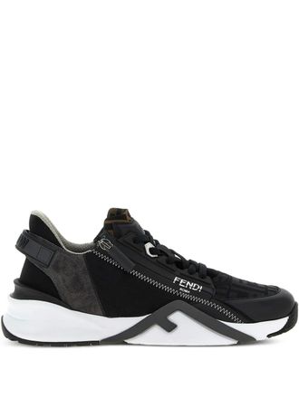 Fendi Flow FF jacquard sneakers - men - Nylon/Rubber/Fabric - 7.5 - Black