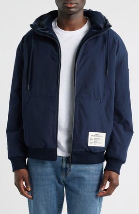 Moose Knuckles Roland Reversible Organic Cotton Jacket in Navy - 833 at Nordstrom, Size X-Large