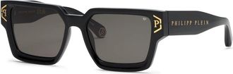 Philipp Plein SPP005V 700V Womens Sunglasses Black Size 57