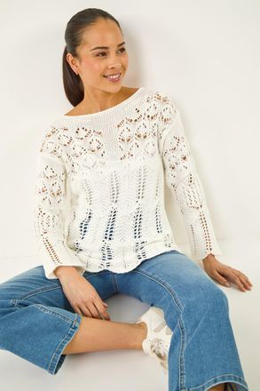 Roman Open Knit Jumper