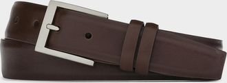 W. Kleinberg Men & apos;s Semi-Matte Calf Leather Belt