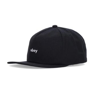 Obey Platte klep snapback pet zwart - Heren - Petten - Zwart - ONE Size - Katoen - Accessoires