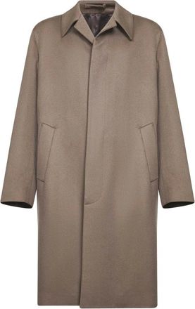 Lardini Jassen, Heren, Beige, 2Xl, Enkelrijige jas