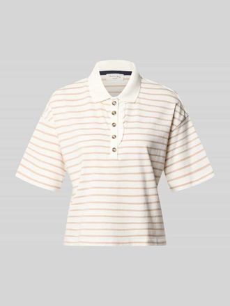 Christian Berg Poloshirt mit kurzer Knopfleiste in Mud, Gr&ouml;&szlig;e XXL