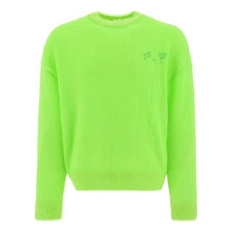 Off-white Logo-Embroidered Jumper OMHE137F22KNI0017070
