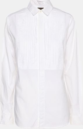 Roberto Cavalli White Cotton Button Front Shirt