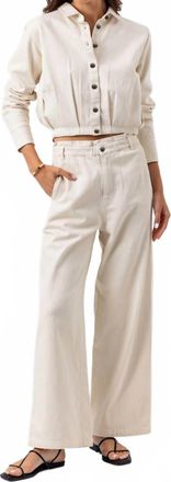 Sundays Paxton Straight Leg Pants In Natural White