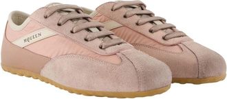 Alexander McQueen Womens Boxing Trainers - Alexander Mcqueen Leather Pink Calfskin Shoes Sneakers