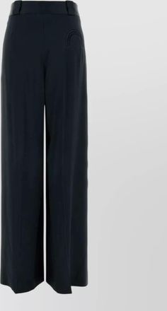 Blaz&eacute; Milano novalis satin palazzo trousers pleated wide