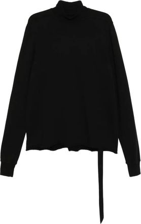 Rick Owens double funnel-neck sweatshirt - Black