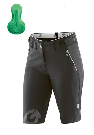 Gonso Fahrradhose GONSO Sitivo Shorts W, Damen, Gr. 40, Normalgr&ouml;ssen, gr&uuml;n, 86% Polyamid, 14% Elastan, Hosen Fahrradhose, Bikeshorts mit innovativem Sitzpo