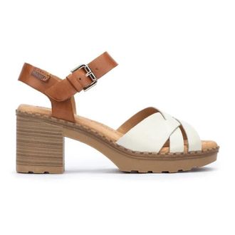 Pikolinos Comfortabele en Elegante Canarias Sandaal - Dames - Sandalen met hakken - Wit - 41 EU - Schoenen
