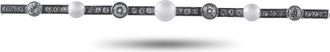 Luxury Bazaar 18K White Gold 1.80ct Diamond and Pearl Brooch MF22-022326