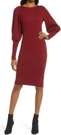 French Connection Joss Knit Midi Dress in 61-Bloodstone at Nordstrom, Size Large