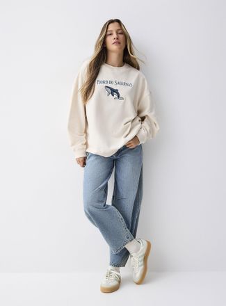 Twik Womens Destination oversized fleece sweatshirt