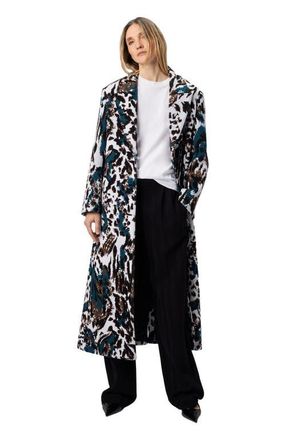 Missoni Long Single-breasted Coat With Animalier Pattern in Multicoloured at Nordstrom, Size 38 It
