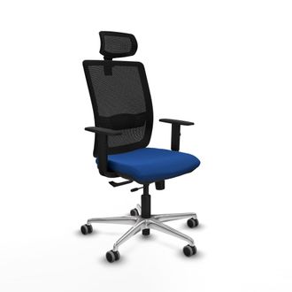 Piqueras y Crespo Silla Ergon&oacute;mica Piqueras Y Crespo Haches Negro Cuero Sint&eacute;tico
