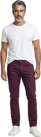 Brunello Cucinelli Burgundy Denim Five-Pocket Trousers, Brand Size 56 (US Size 40)