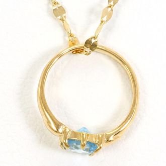 C&A Unbranded blue yellow gold yellow gold (18K) Necklace (Pre-Owned)