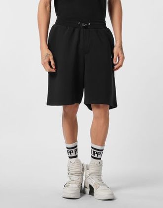 Philipp Plein Jogging Shorts Placca Men in Black at Nordstrom, Size Xxx-Large