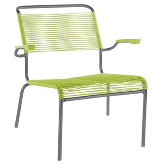 Schubiger M&ouml;bel Spaghetti-Lounger S&auml;ntis mit Armlehnen