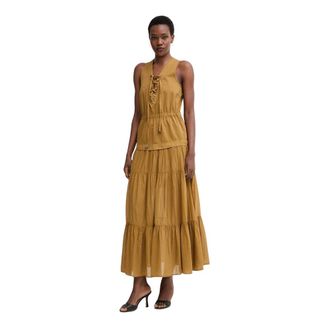 Pinko Pinko - Casarsa Voile Jurk - Dames - Jurken - Groen - Maat: XS Voile