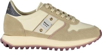 Blauer Beige Polyester Dames Sneakers