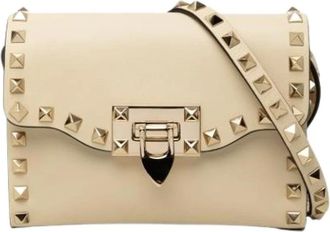 Valentino Pre-owned Borsa a tracolla vintage con borchie - - Pre-owned - Donna - Beige - ONE SIZE