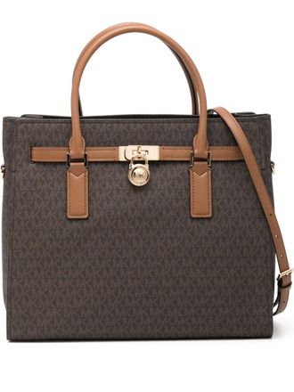 Michael Kors Borsa tote Hamilton Moderne grande - Marrone