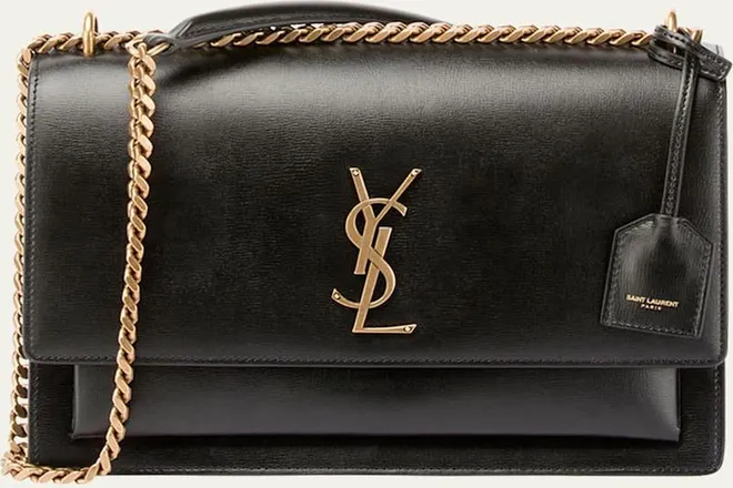 Sunset Medium YSL Crossbody Bag in Smooth Leather