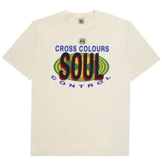 Cross Colours Soul Control T-Shirt in Ivory at Nordstrom, Size Medium