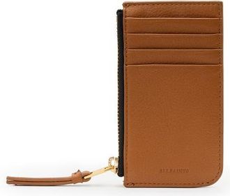 AllSaints Marlborough Leather Wallet in Desert Tan at Nordstrom