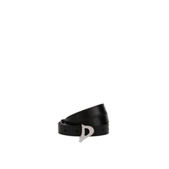 Dondup Belts, female, Black, Size: 75 CM Cintura H. 2cm