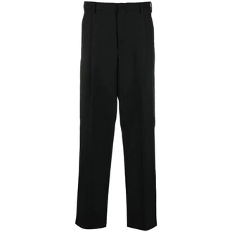 Valentino Straight Trousers, male, Black, Size: L Cropped Tailored Trousers