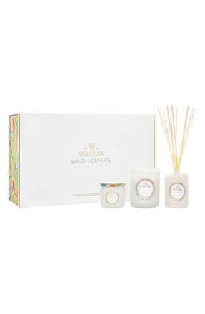 Voluspa Wildflowers Superbloom Gift Set in Black Tones at Nordstrom, Size One Size Oz