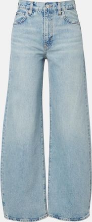 Frame Denim Bow barrel-leg jeans