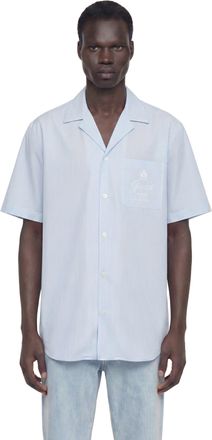 Gucci Pinstriped Cotton Poplin Bowling Shirt