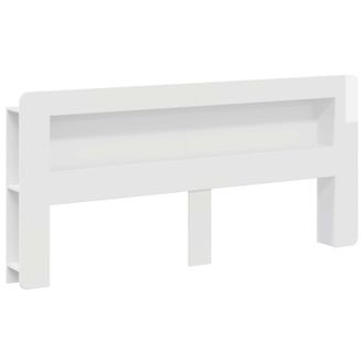 vidaXL Cabecero Con Armario Brillante Madera De Ingenier&iacute;a Vidaxl