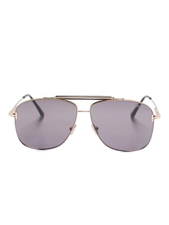 Tom Ford Eyewear Jaden zonnebril met piloten montuur - Goud